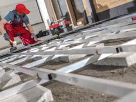Construction Worker Building Composite Boards Pati 2022 12 16 11 46 42 Utc