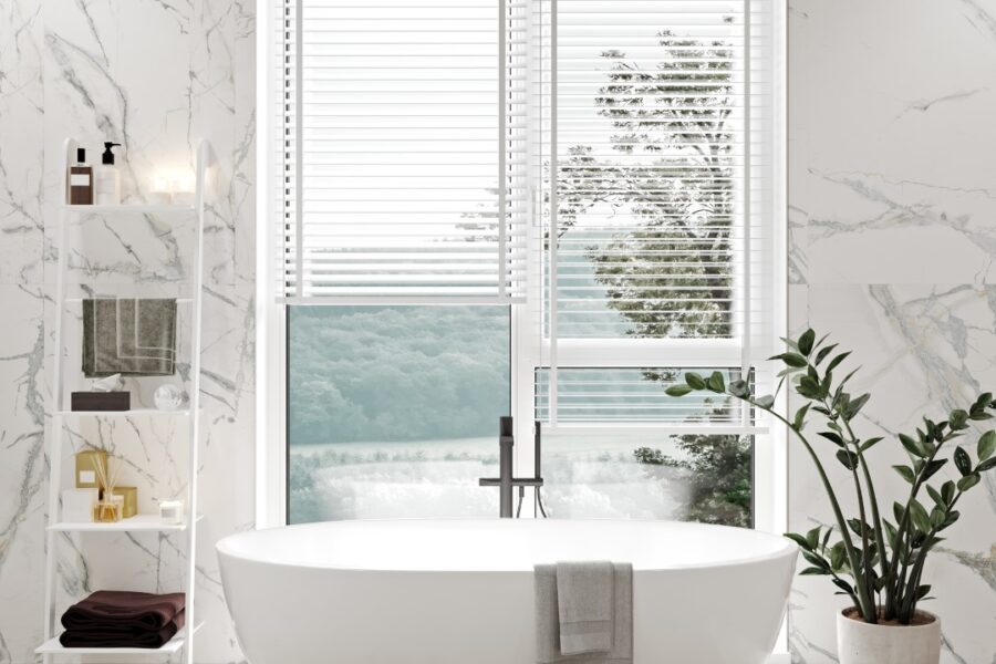 White And Light Marble Bathroom Interior With Bath 2022 04 29 00 40 11 Utc
