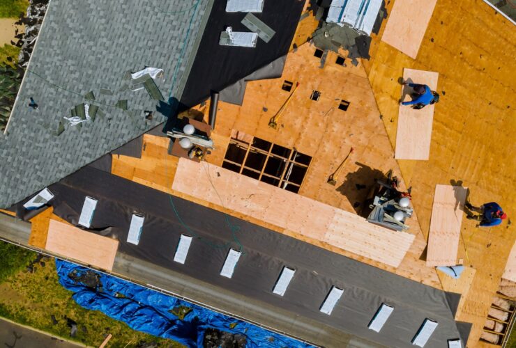 A Roofer Nailing Shingles With Air Gun Replacing 2022 11 12 11 27 29 Utc