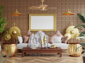 3d Illustration Mockup Photo Frame In Lounge Rende 2023 11 27 05 07 37 Utc