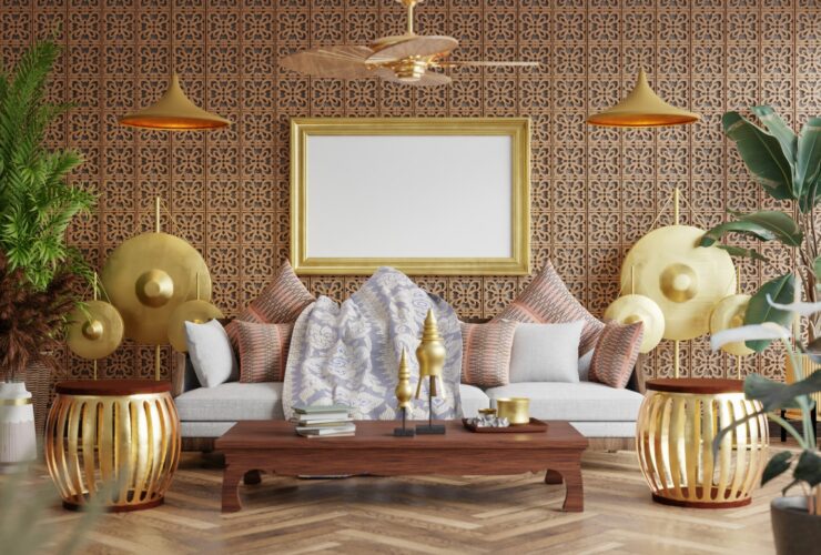 3d Illustration Mockup Photo Frame In Lounge Rende 2023 11 27 05 07 37 Utc
