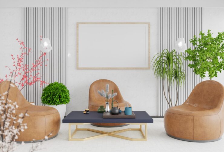 3d Illustration Mockup Photo Frame In Lounge Room 2023 11 27 05 18 45 Utc