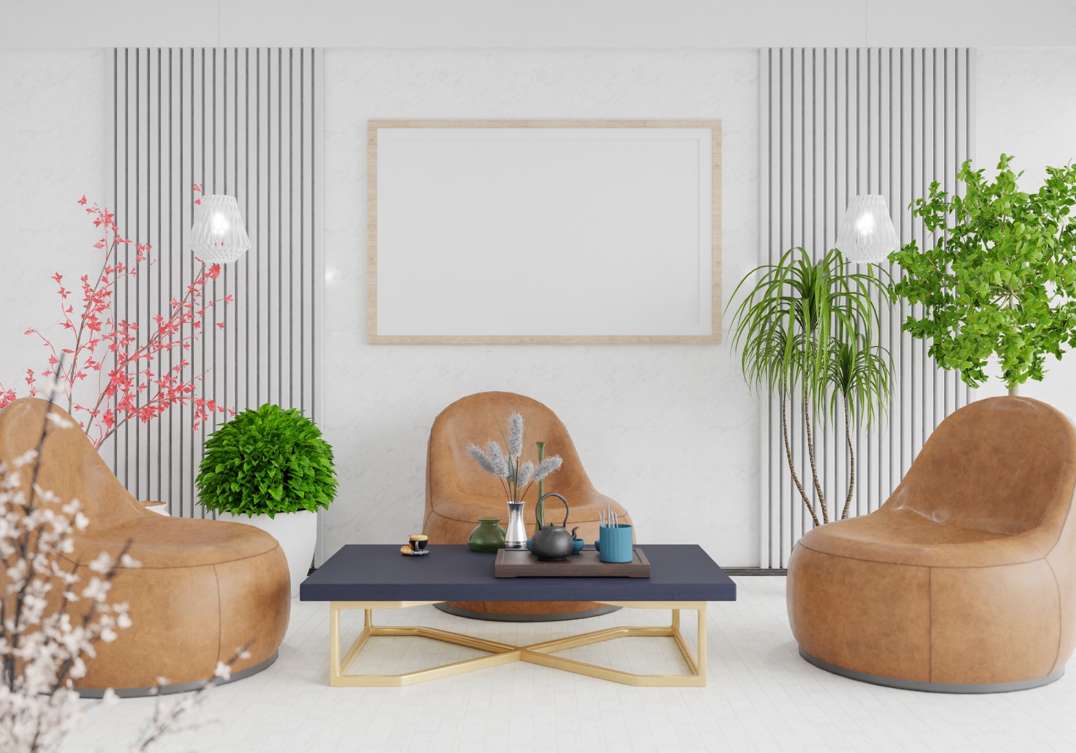 3d Illustration Mockup Photo Frame In Lounge Room 2023 11 27 05 18 45 Utc