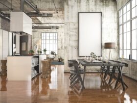 3d Rendering Industrial Style Kitchen With Black W 2023 11 27 05 19 02 Utc