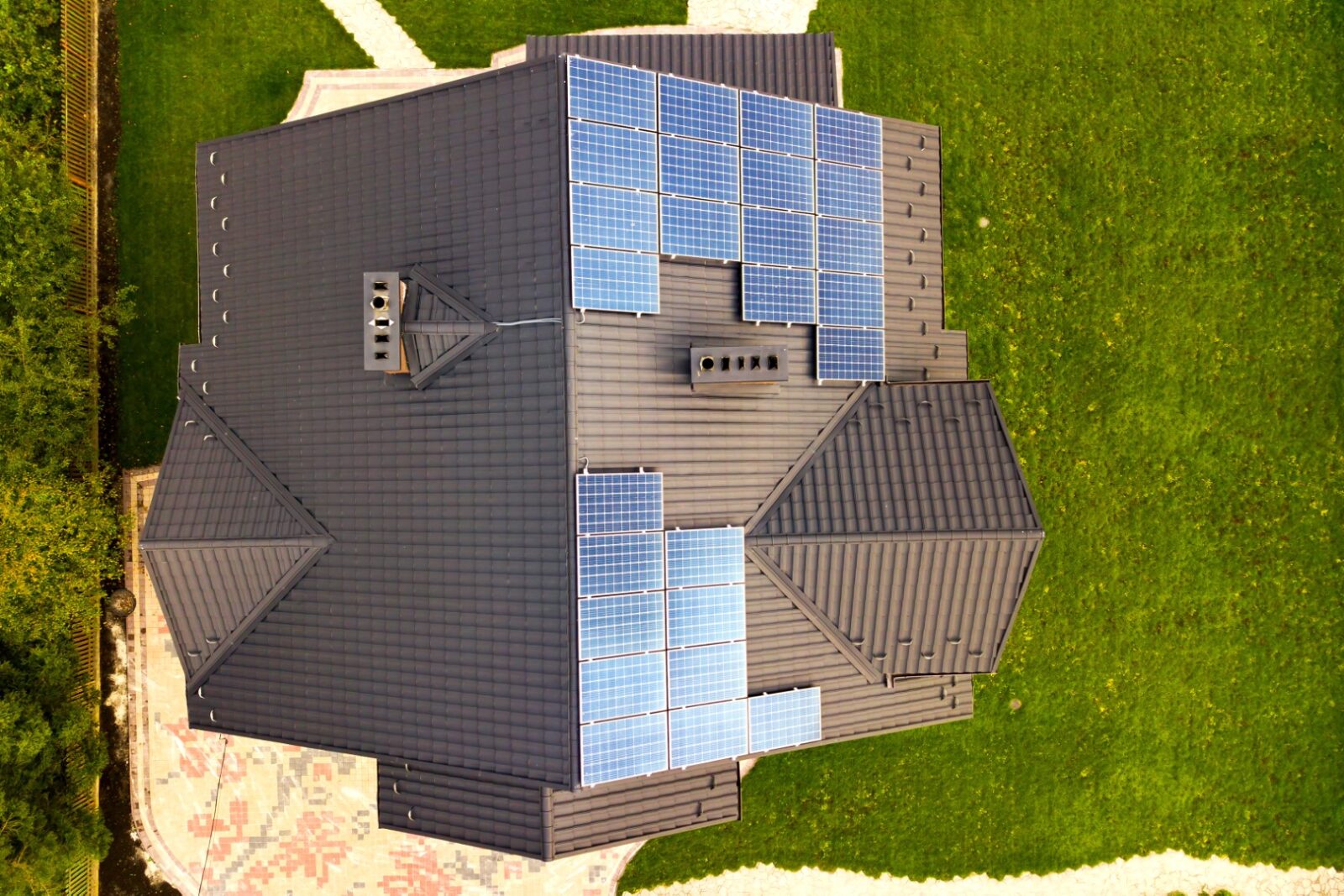Aerial View Of A Rural Private House With Solar Ph 2023 11 27 04 56 46 Utc