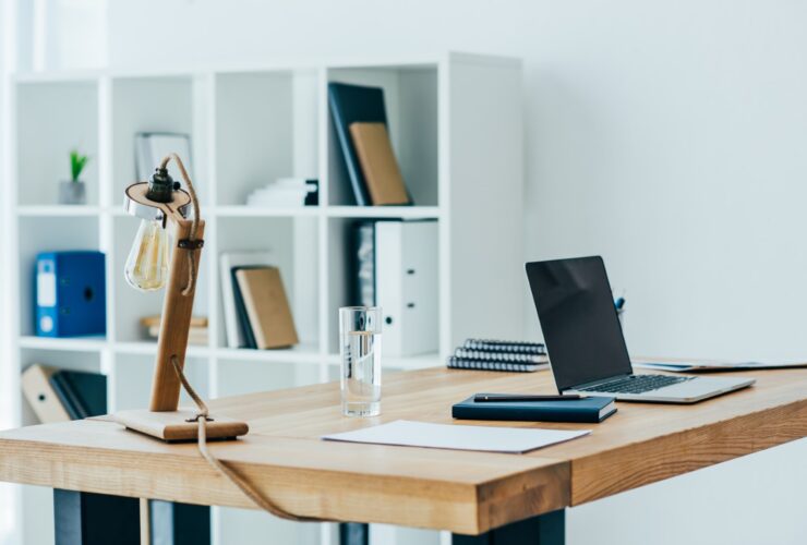 Interior Of Modern Office With Stylish Table Lamp 2023 11 27 04 56 43 Utc