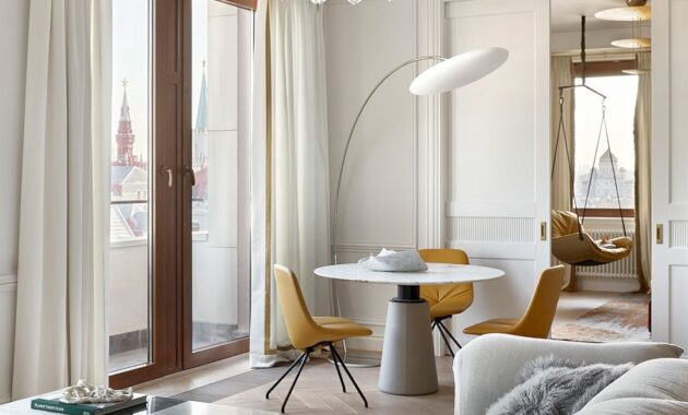 A Bright And Elegant Moscow Apartment With Golden Accents 16