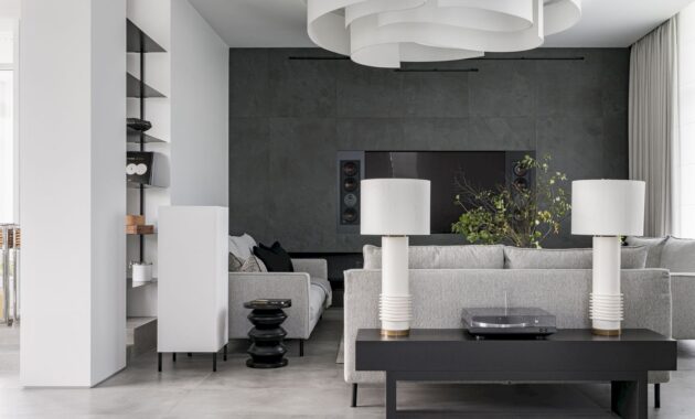 A Modern House With A Monochrome Interior 106