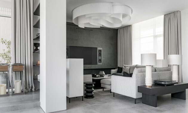 A Modern House With A Monochrome Interior 113