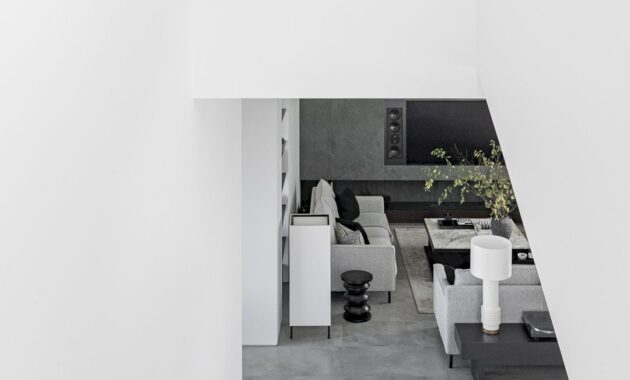 A Modern House With A Monochrome Interior 62