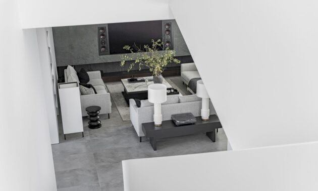 A Modern House With A Monochrome Interior 63