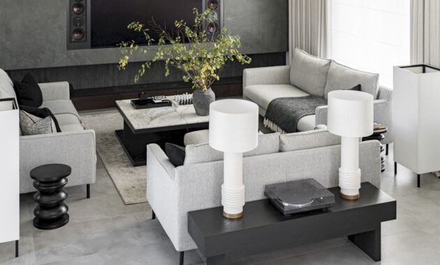 A Modern House With A Monochrome Interior 65