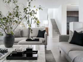 A Modern House With A Monochrome Interior 90