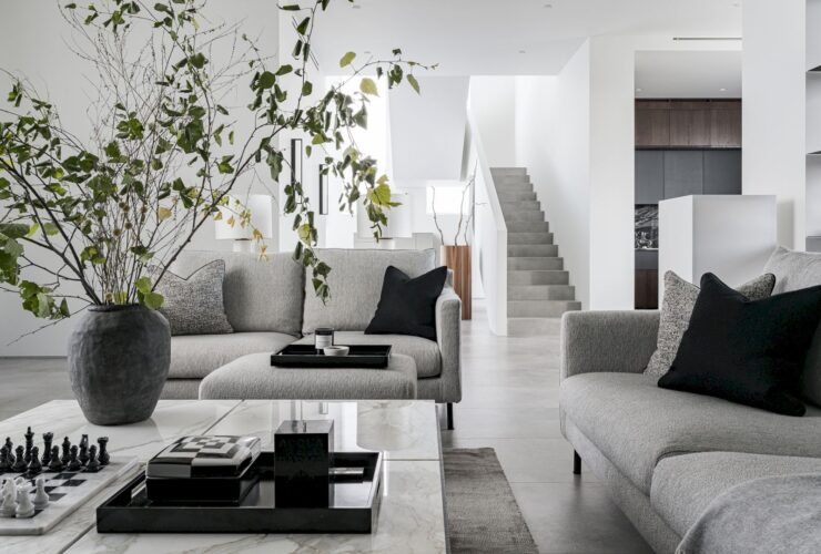 A Modern House With A Monochrome Interior 90