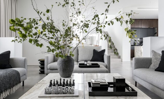 A Modern House With A Monochrome Interior 91