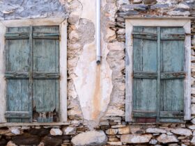 Aged Damaged Stone House At Ermoupolis Capital Of 2023 11 27 05 34 00 Utc