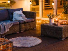 Beautiful Evening On The Patio Of Suburban House W 2023 11 27 05 16 39 Utc