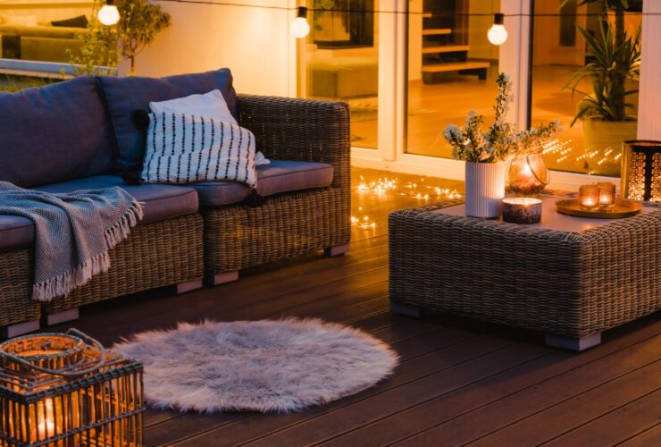 Beautiful Evening On The Patio Of Suburban House W 2023 11 27 05 16 39 Utc