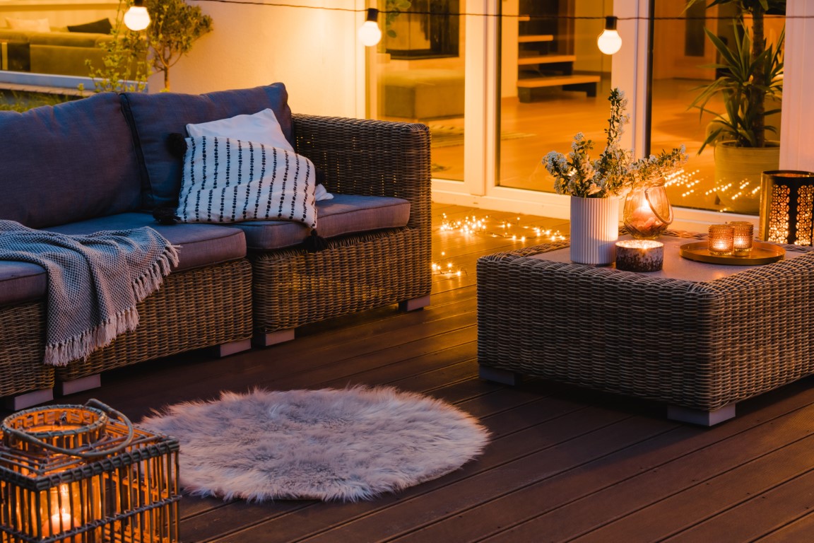 Beautiful Evening On The Patio Of Suburban House W 2023 11 27 05 16 39 Utc