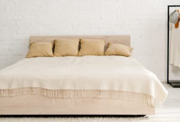 Big Bed With Cushions And Blanket In Teenage Bedro 2023 11 27 05 17 30 Utc