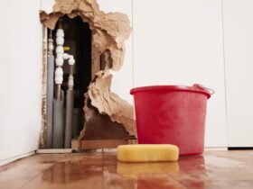 Damaged Wall Exposed Burst Water Pipes Sponge An 2023 11 27 05 12 42 Utc