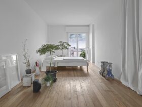 Interiors Of The Modern Bedroom With Wood Floor 2023 11 27 05 20 32 Utc