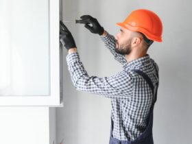 Worker In Installing White Plastic Upvc Window On 2023 11 27 05 28 41 Utc