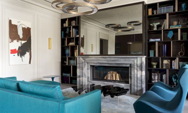 A 320 M2 Moscow House With A Bespoke Quartzite Fireplace 46