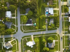Aerial View Of Suburban Landscape With Private Hom 2024 02 12 14 01 52 Utc