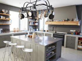 Kitchen Area Of Modern Home Interior With Island A 2023 11 27 04 50 30 Utc