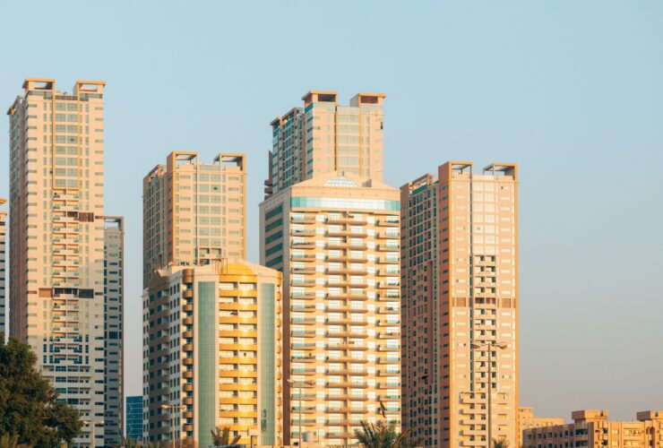 New Residential Multi Storey Houses On Blue Sky R 2023 11 27 05 34 28 Utc
