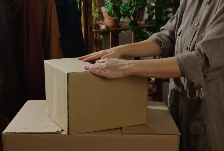 Woman Preparing For Move Packing Goods In Removal 2023 11 27 05 21 20 Utc