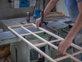 Caucasian Male Making A Thin Frame For Doors And W 2023 11 27 05 22 44 Utc