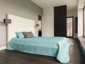 Grey Bedroom With Upholstered Bed 2023 11 27 04 49 13 Utc