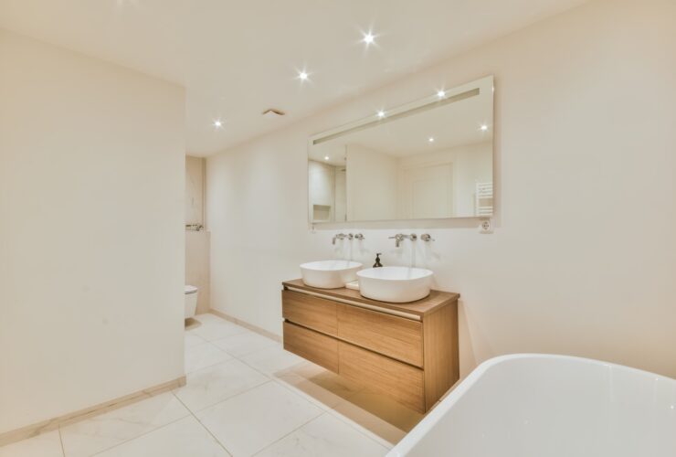 Luxurious Bathroom With A Hanging Chest Of Drawers 2023 11 27 05 21 58 Utc
