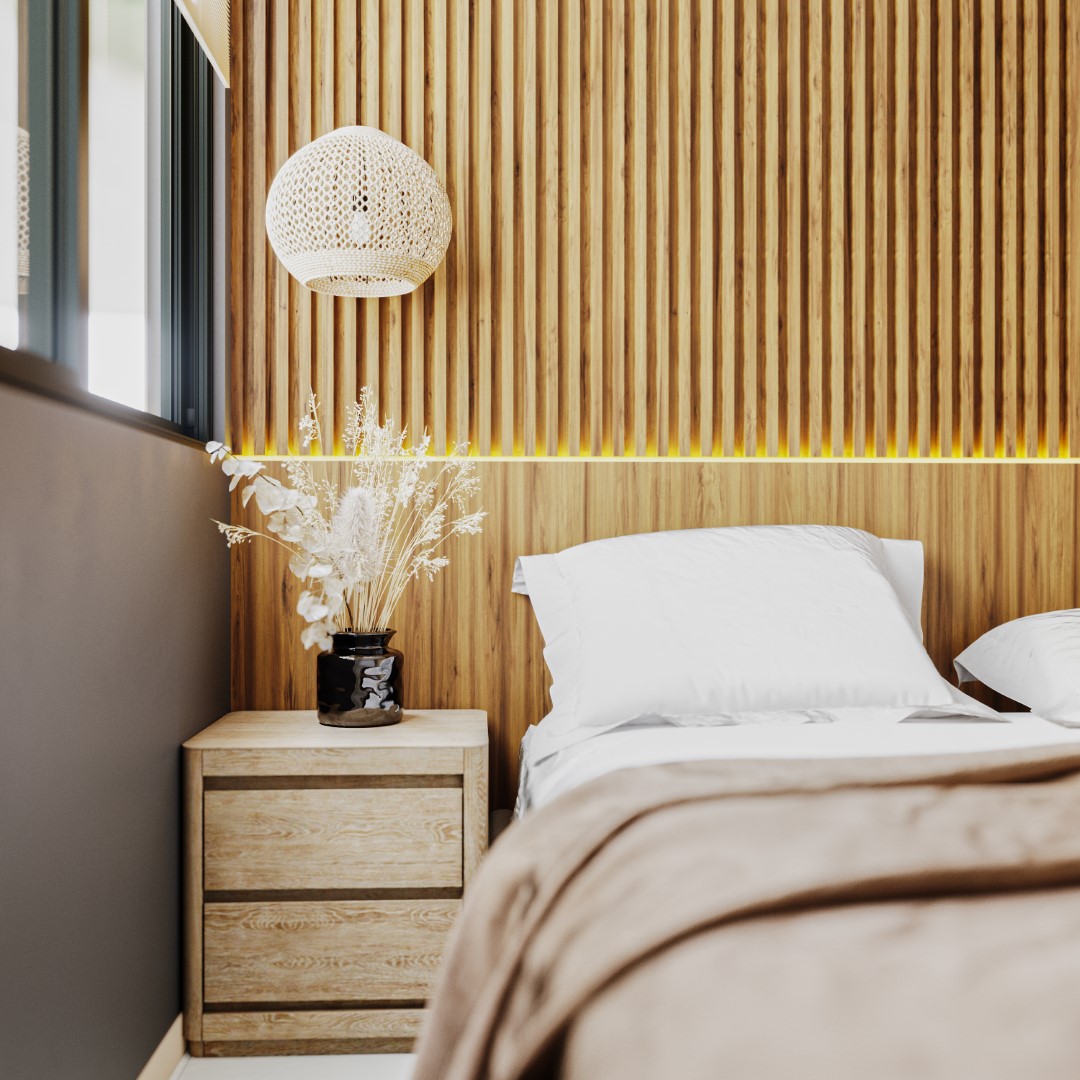 Modern Oriental Style Bedroom Interior With Wooden 2023 11 27 05 01 06 Utc