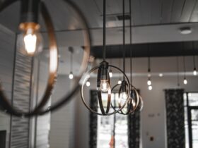 Selective Focus Shot Of A Modern Lamp With A Light 2023 11 27 05 25 37 Utc