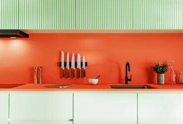 Colorful Orange And Green Kitchen Countertop With 2023 11 27 04 48 53 Utc