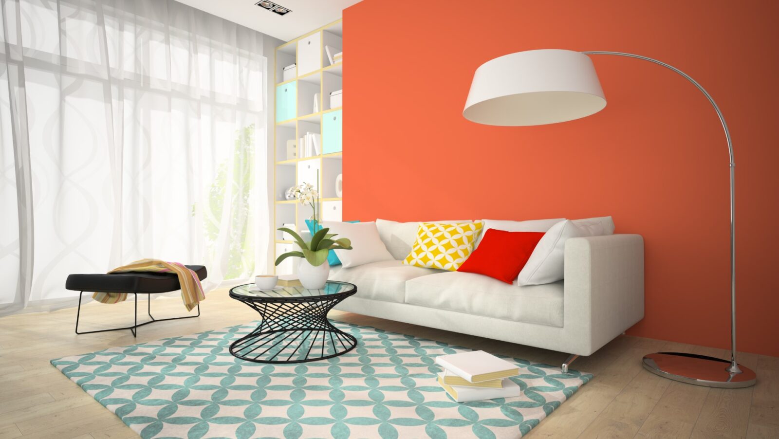 Interior Of Modern Design Room With Red Vase 3d Re 2023 11 27 05 01 08 Utc