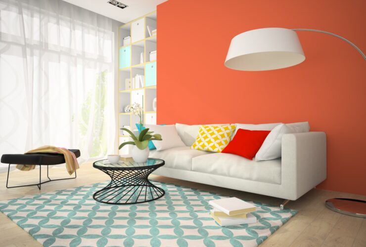 Interior Of Modern Design Room With Red Vase 3d Re 2023 11 27 05 01 08 Utc