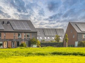Row Of Modern Houses In Modern Eco Neighborhood 2023 11 27 05 08 44 Utc