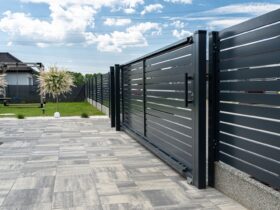 A Modern Panel Fence In Anthracite Color Visible 2024 05 24 11 49 50 Utc