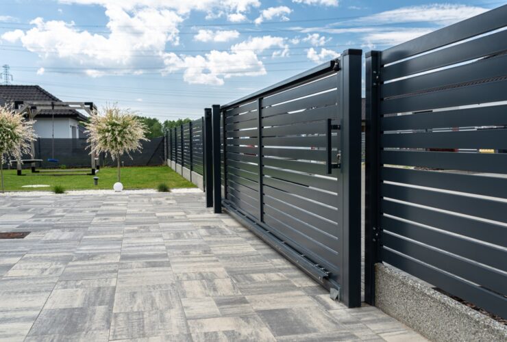 A Modern Panel Fence In Anthracite Color Visible 2024 05 24 11 49 50 Utc