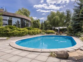 Oval Swimming Pool In Big Garden 2023 11 27 05 07 42 Utc