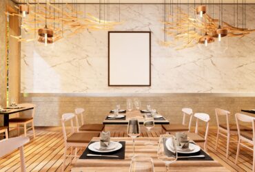 3d Illustration Mockup Photo Frame In Restaurant R 2023 11 27 05 33 42 Utc