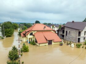 Aerial View Of Flooded Houses With Dirty Water Of 2023 11 27 05 01 35 Utc