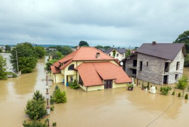 Aerial View Of Flooded Houses With Dirty Water Of 2023 11 27 05 01 35 Utc