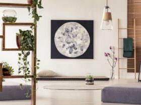 Moon Painting Above Tatami Mat Bed In Japanese Sty 2023 11 27 04 49 52 Utc