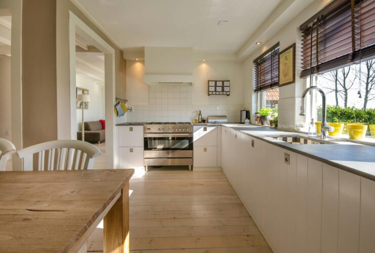 Brown Wooden Table Near Window