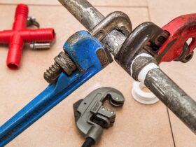 plumbing, pipe, wrenches